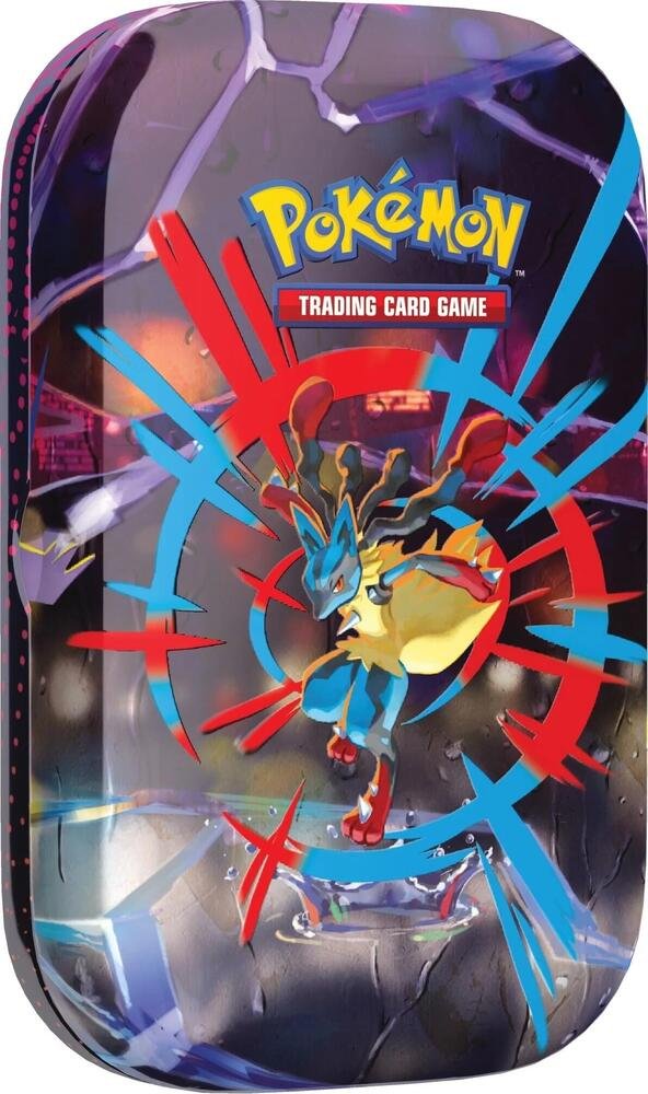 Pokemon TCG Mega Evolution MEG Mini Tin - 2 Booster Packs, Sticker Sheet & Art Card - Pokemon Cards Pack Collector Tin - Pokemon Booster Pack Trading Card Game Collectibles