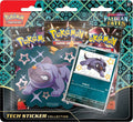 Pokémon TCG Scarlet & Violet Paldean Fates 3 Pack Tech Sticker Collection – Maschiff Promo Card
