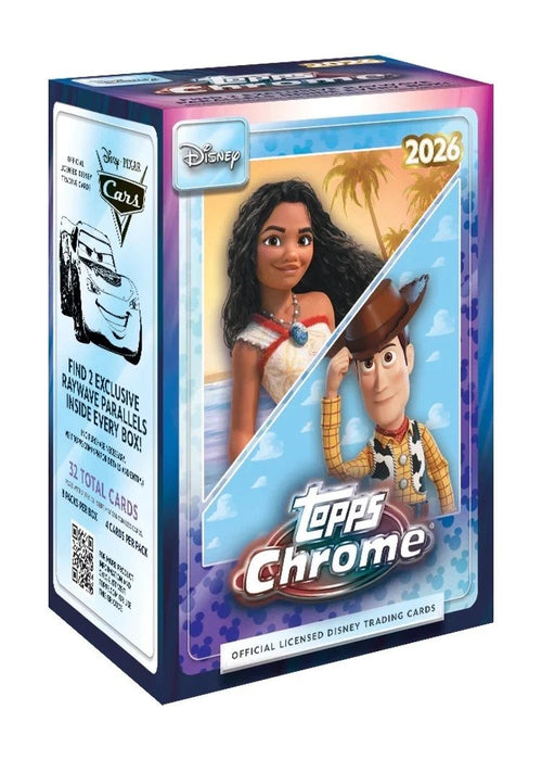 2026 Topps Chrome Disney Value Blaster Box Factory Sealed Trading Card Collection (PREORDER)