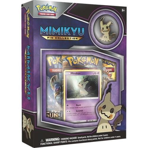 Pokemon Mimikyu Pin Collection | Foil Promo Card and Collector Pin Box