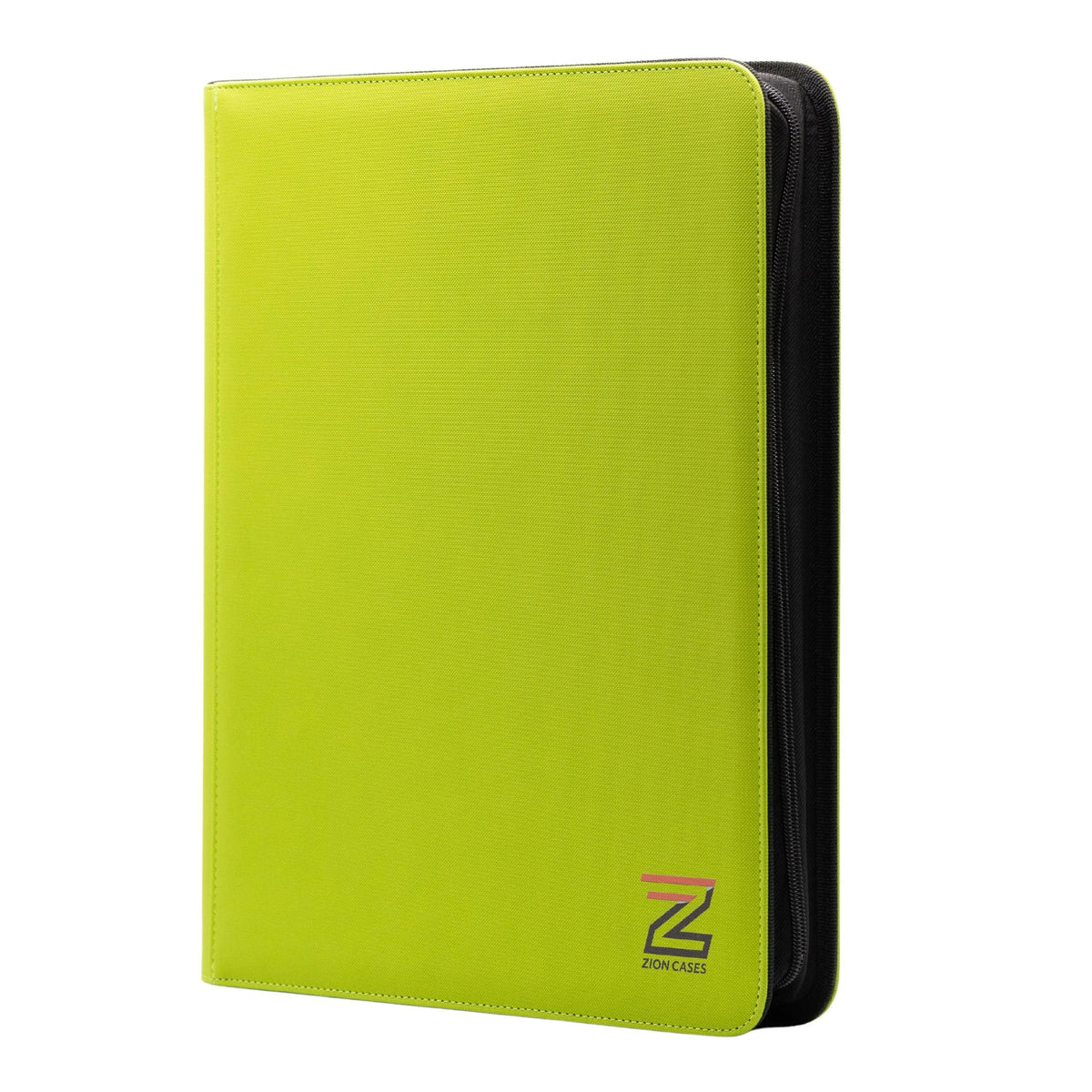Zion Cases TopLoader 9 Pocket Binder Lime Green Trading Card Storage Album