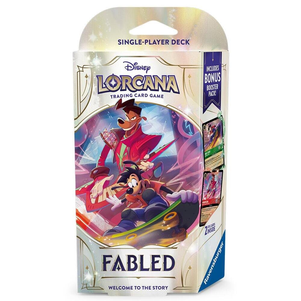 Disney Lorcana TCG Fabled Emerald & Ruby Starter Deck – Trading Card Game