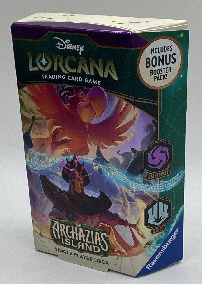 Disney Lorcana TCG Archazia's Island S07 - SINGLE-PLAYER DECK [Amethyst & Steel]