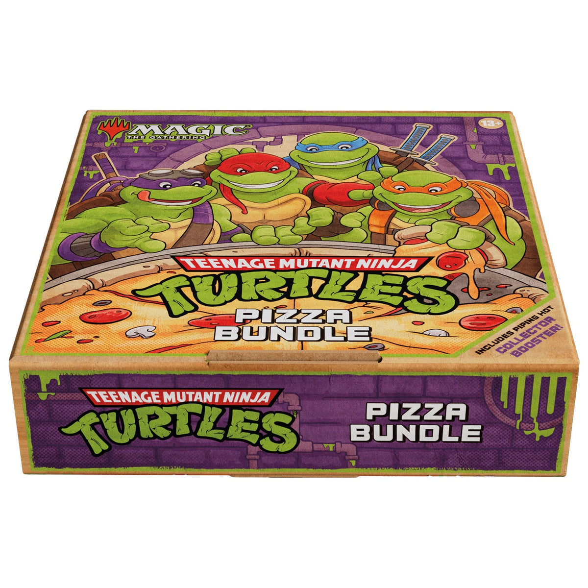 Magic: The Gathering x Teenage Mutant Ninja Turtles Pizza Bundle – Limited Edition Collectible Deck Set for Fans and Players