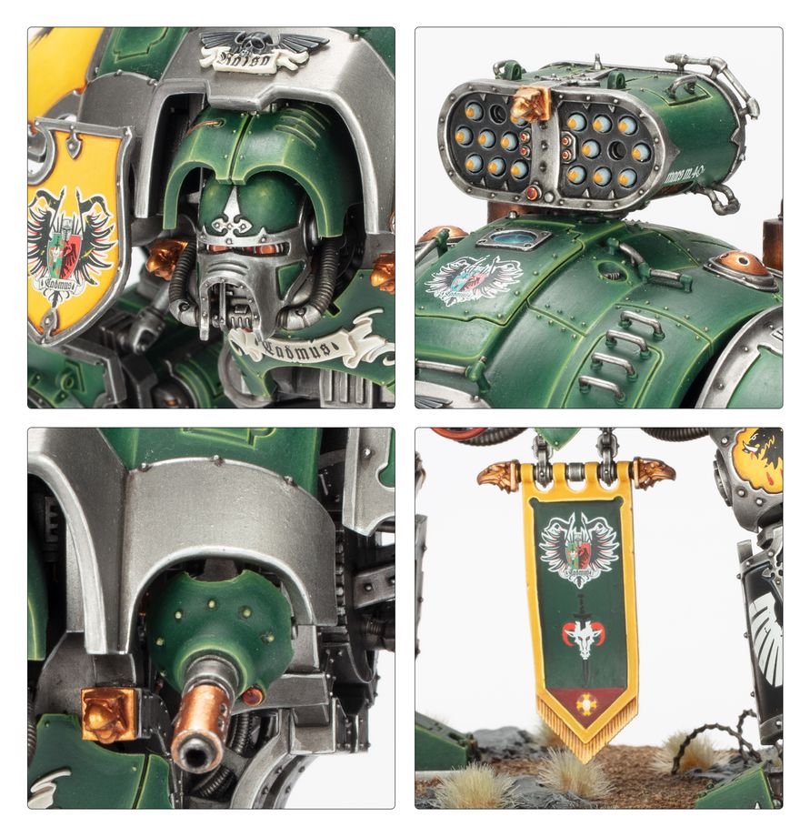 Warhammer 40K Imperial Knights Knight Questoris Model Kit – Multipart Plastic War Machine Figure with 6 Build Configurations for Warhammer 40,000 Armies