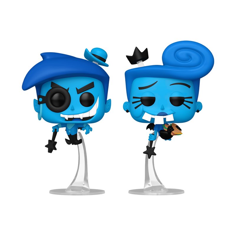 Anti-Cosmo & Anti-Wanda Funko Pop! The Fairly OddParents 2-Pack - WonderCon 2025 Exclusive SHARED Sticker - Approx. 4.95" and 5.05" Collectible Vinyl Figures
