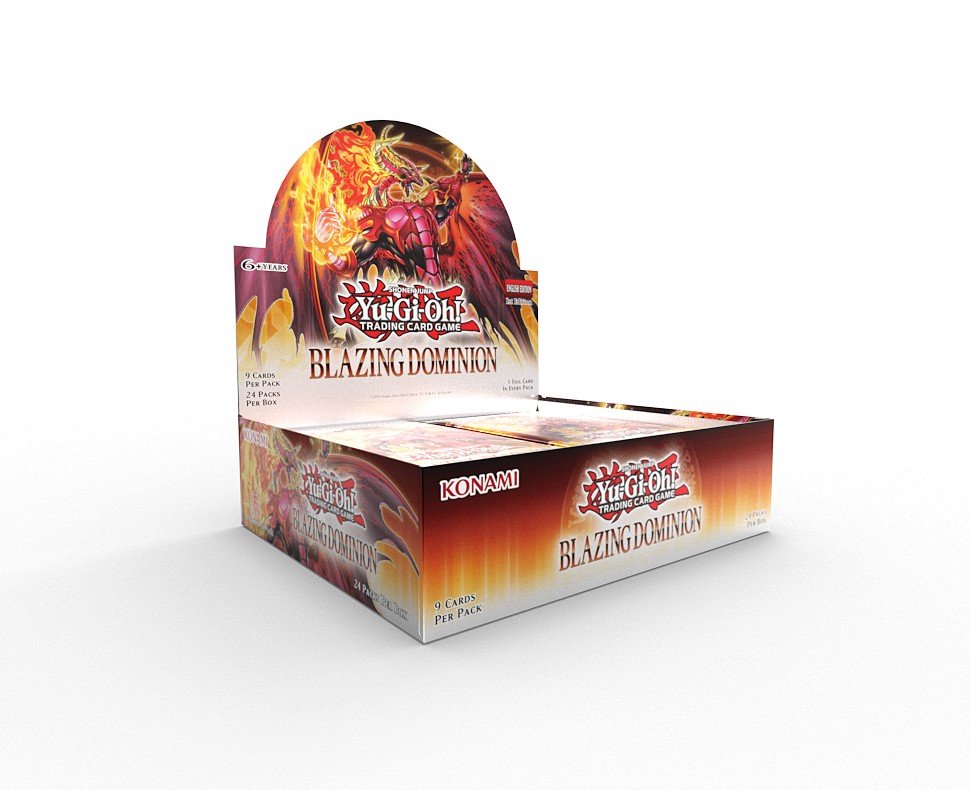 Yu-Gi-Oh! Blazing Dominion Booster Box – 24 Booster Packs, 9 Cards per Pack – Official Konami Trading Card Game Expansion Set for Deck Building, Collecting, and Competitive Play