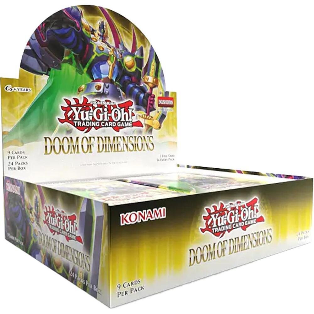 Yu-Gi-Oh! TCG Doom of Dimensions Booster Box – 24 Packs of Yu-Gi-Oh Cards Trading Card Game