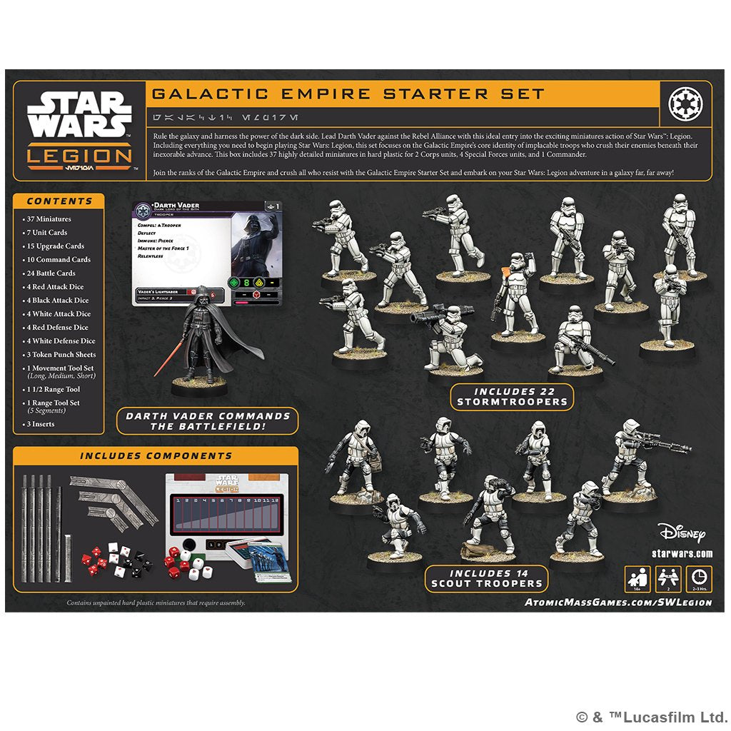 Star Wars Legion Galactic Empire Starter Set Miniatures Strategy Game