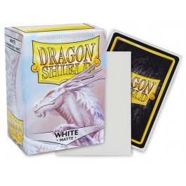 Dragon Shield Standard Matte Card Sleeves White 100 Count, Textured Trading Card Protector Sleeves for MTG, Pokemon, Lorcana, Flesh and Blood, Premium TCG Deck Sleeves, Standard Size Card Protection