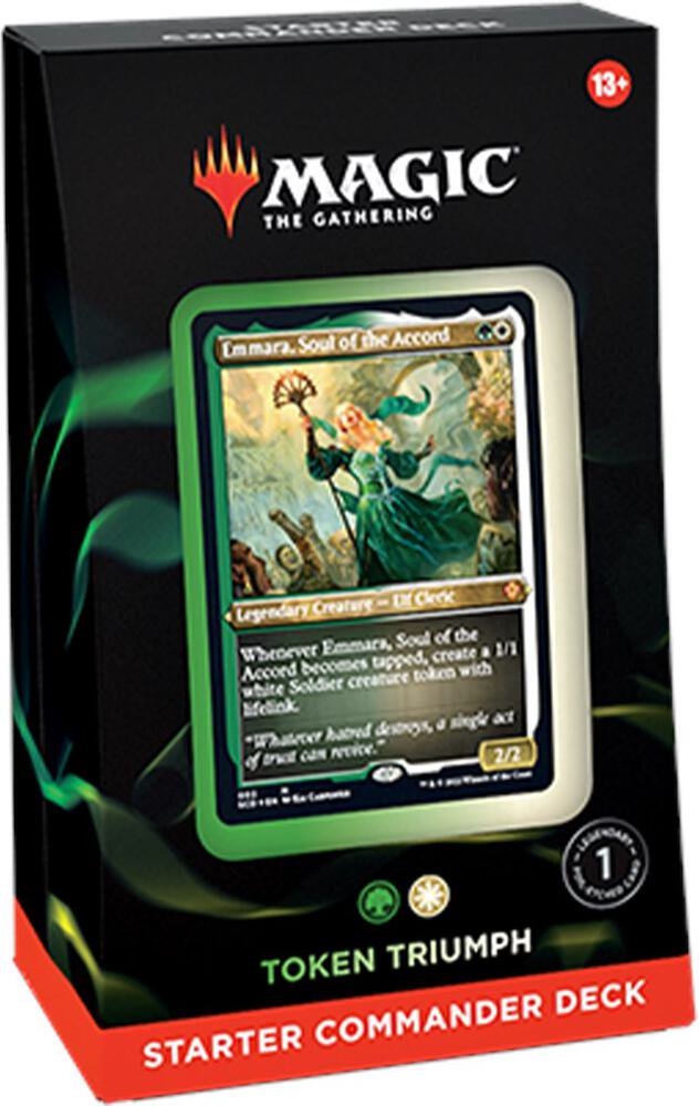 Magic: The Gathering Token Triumph Starter Commander Deck - 100 Card Preconstructed MTG Card Deck, TCG Trading Card Game, Collectible Card Game, Token Strategy Set Card Game