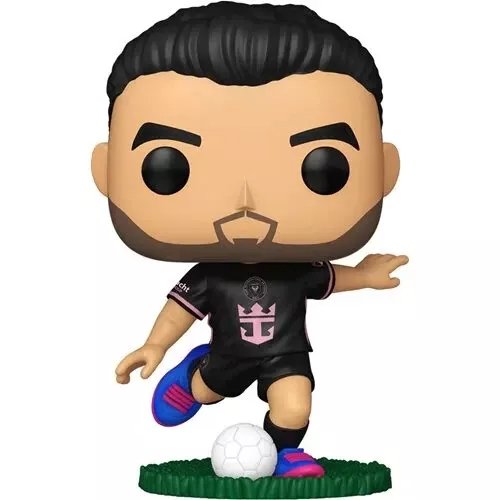 Sergio Busquets (Away) Funko Pop! MLS Soccer Inter Miami - Approx. 3 3/4" Collectible Vinyl Figure #04 Bundled with Display Box Protector Case