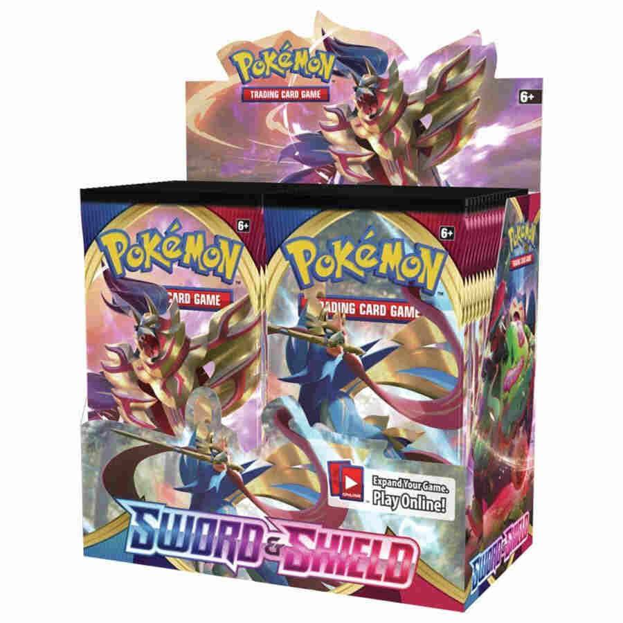 Pokemon TCG Sword and Shield Base Booster Box Sealed 36 Packs Trading Card Game Cards