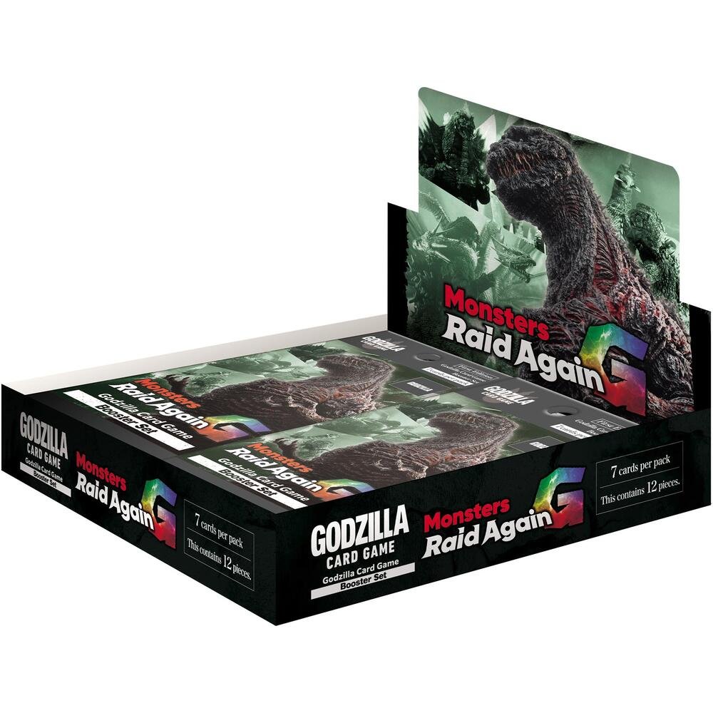 Godzilla Monsters Raid Again Booster Box - 12 Packs for Collectible Card Games