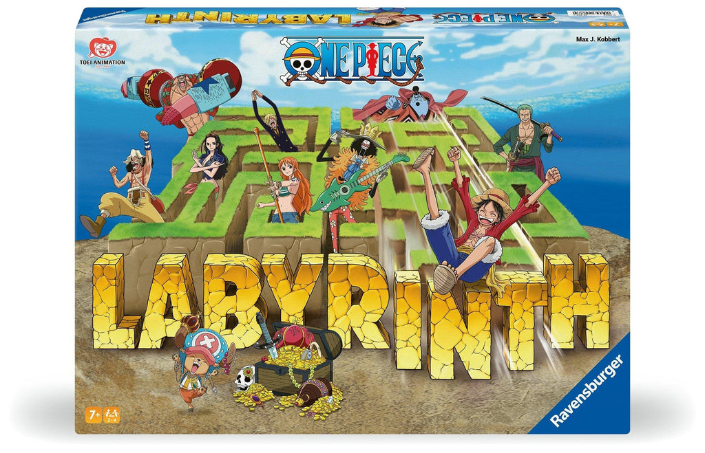 One Piece Labyrinth Board Game with Luffy and Straw Hat Pirates for Family and Collectors