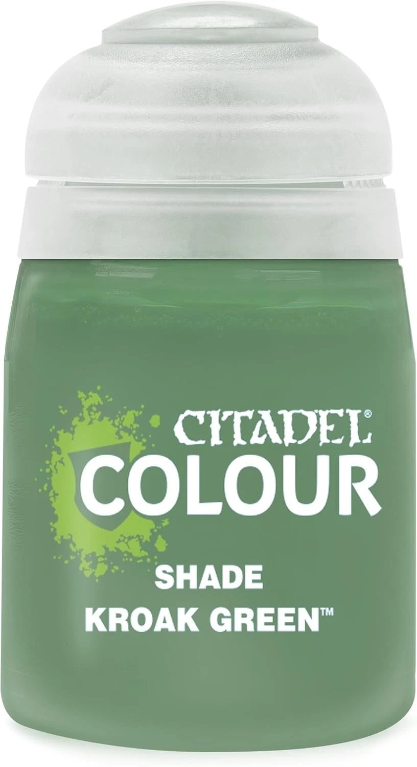Warhammer Citadel Base Shade Kroak Green Paint Bottle 18ml