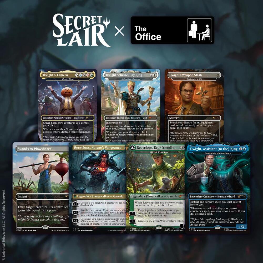 Magic: The Gathering Secret Lair x The Office Premium Collectible Crossover Cards
