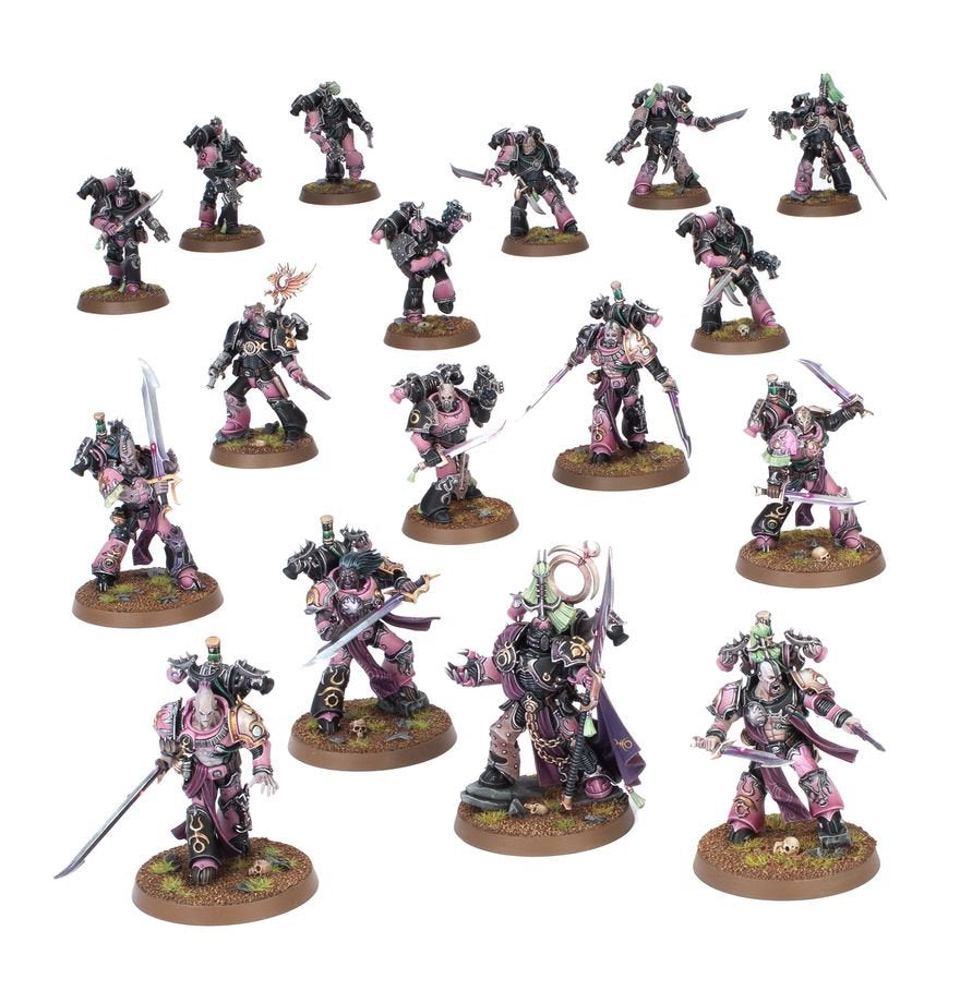 Warhammer 40,000 Combat Patrol Emperor’s Children Army Set – 17 Miniatures Including Lord Exultant, Flawless Blades & Infractors – Warhammer 40K Plastic Model Kit