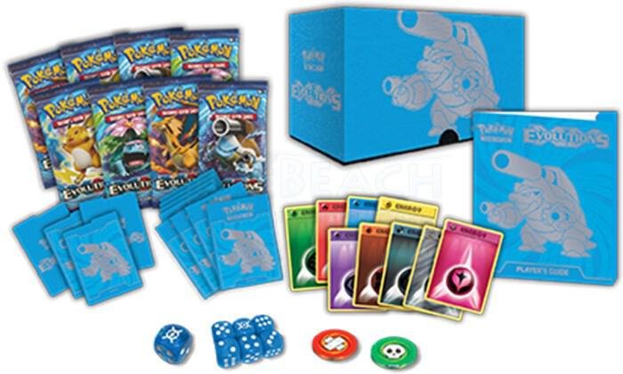 Pokémon TCG XY Evolutions Elite Trainer Box – ETB Pokémon Cards Box with 8 Booster Packs, Sleeves, Energy Cards & Game Accessories – Classic Evolution Pokémon Card Pack Gift Set