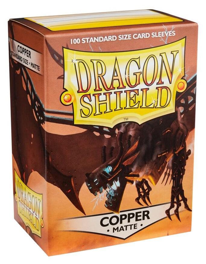 Dragon Shield Card Sleeves Copper Matte 100ct Durable TCG Sleeves for Card Games