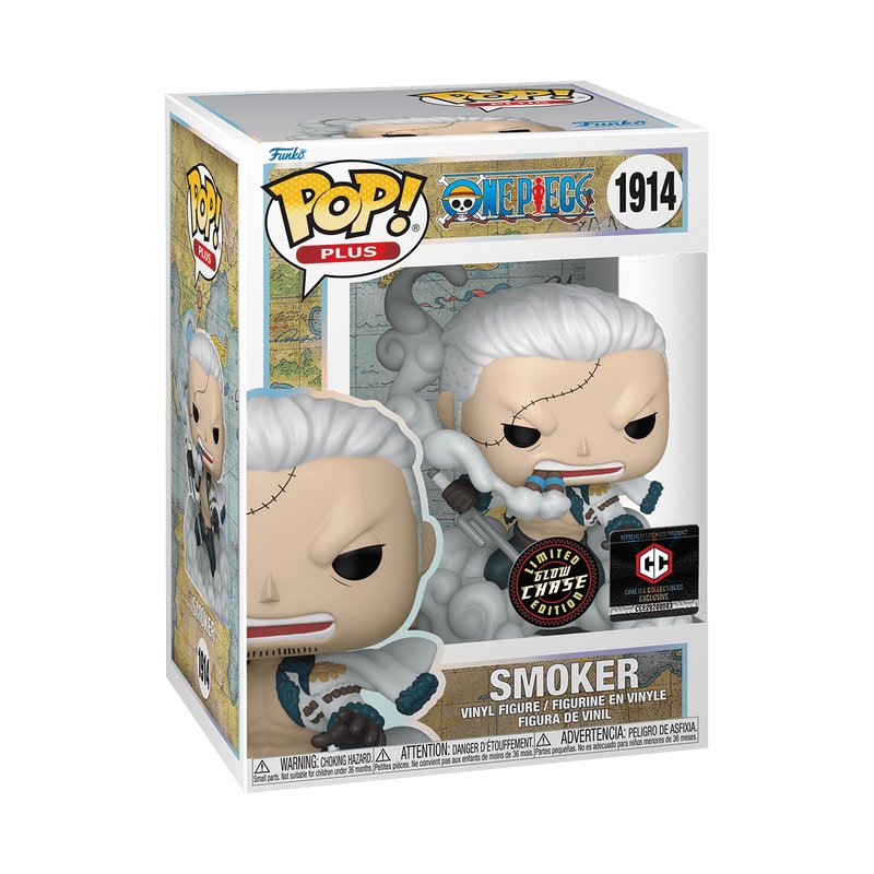 Smoker #1914 Funko Pop! Plus One Piece - Chalice Collectibles Exclusive - Approx. 4.15" Glow Chase Limited Edition Collectible Vinyl Figure Bundled with Display Box Protector Case