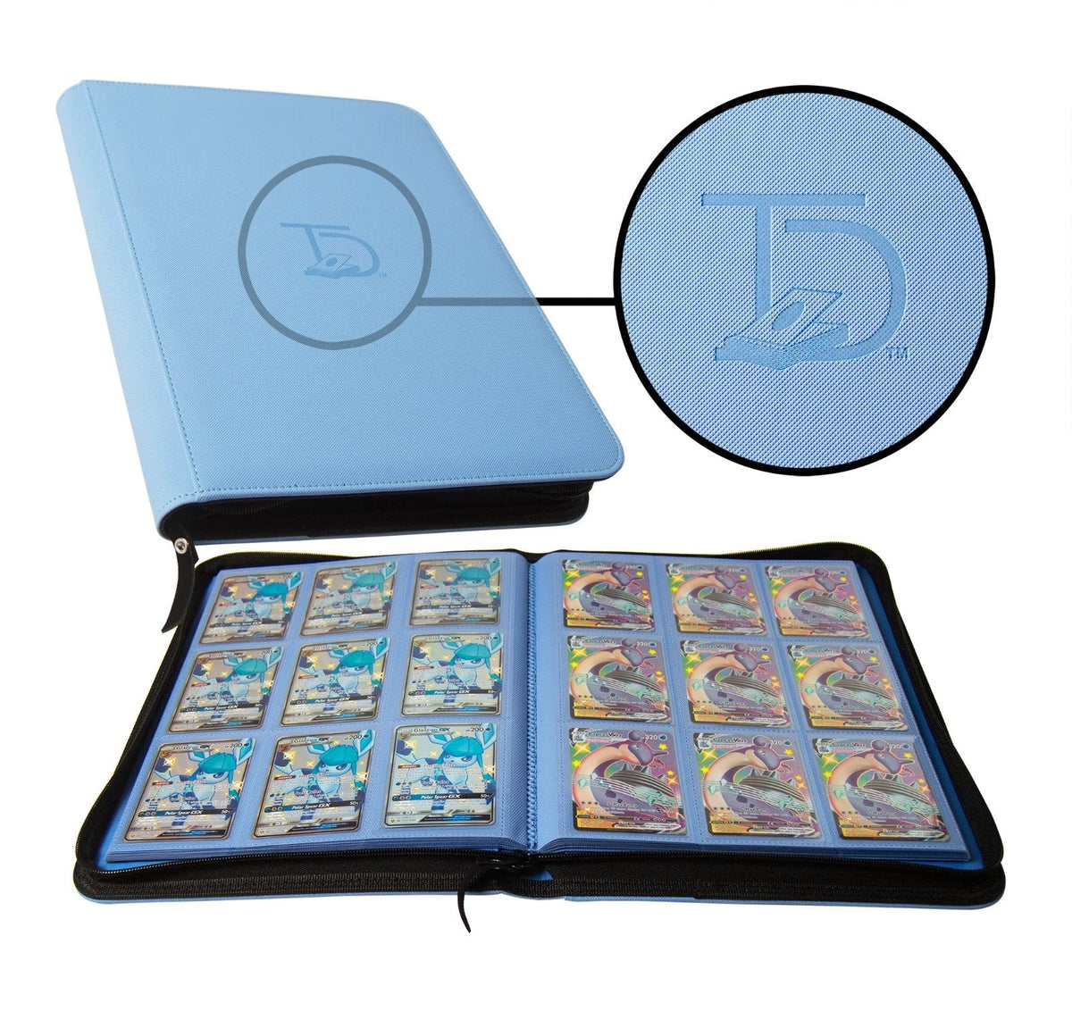 TopDeck 500 Card Trading Card Binder with Zipper Closure