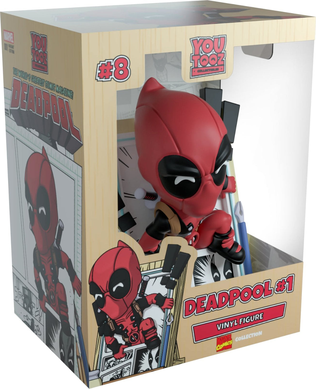 Deadpool #1 Youtooz Deadpool Collection - Approx. 5.1" Collectible Vinyl Figure #8 with Window Display Box