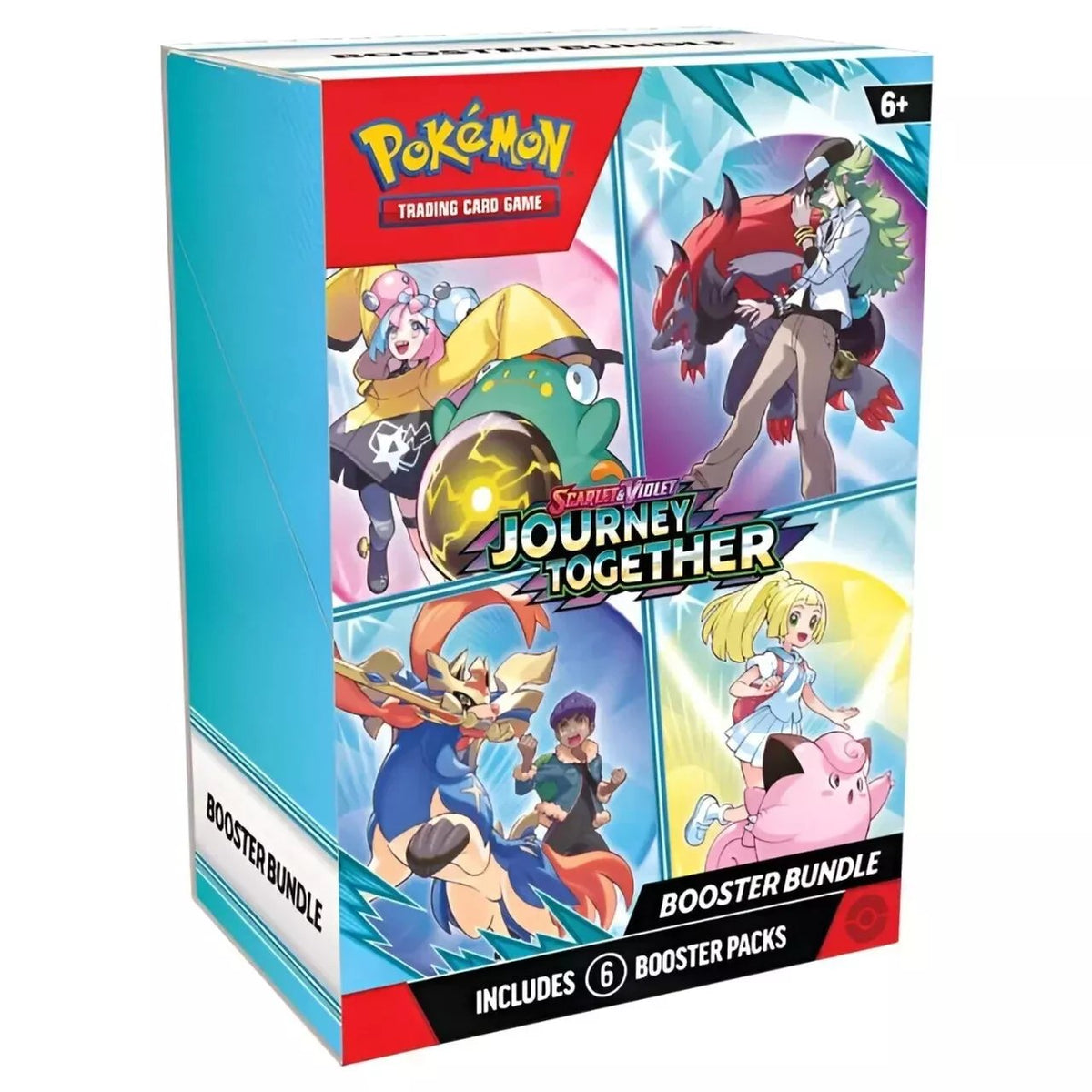Pokemon TCG Scarlet & Violet Journey Together Booster Bundle - 6 Sealed Pokemon Card Packs for Collectible Card Games, Deck Building, Trading, and Pokemon Collectors