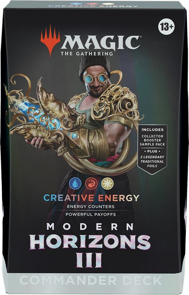 Magic: The Gathering Modern Horizons 3 – Creative Energy Commander Deck | MTG Commander Deck Box